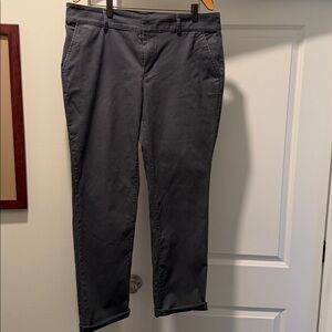 Loft Charcoal Ankle Length Chinos